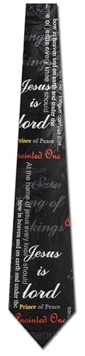 Steven Harris Bible Verse Ties Mens Religious Necktie for Men Christian Tie Jesus Neckties