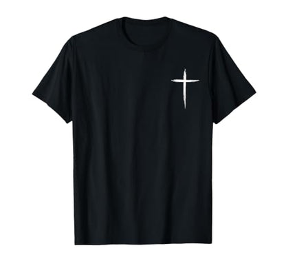 Jesus Christ Christians Men Women Christian Cross T-Shirt - color: Black, size: 3X-Large