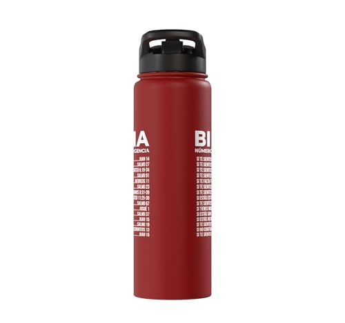 Biblia Numeros De Emergencia Christian Spanish Scripture God Stainless Steel Insulated Water Bottle - color: Red