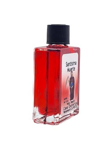 Holy Death - Red (Santisima Muerte Aceite) Spiritual Anointing Oil by CASA ESOTERICA MAGICK SPACE - -0.5 FL OZ (1PACK)