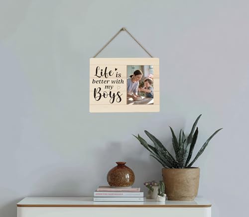 Boy Mom Gift Picture Frame - color: boy