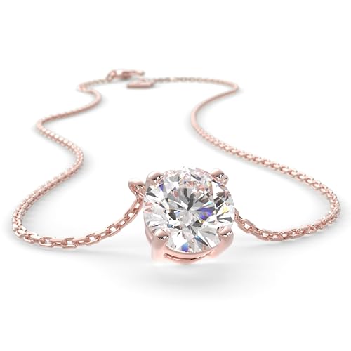 SERASAR Premium Necklace Women| 316L Stainless-Steel | 18 Carat - color: Rosegold, style: Zirconia