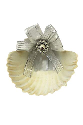 Swea Pea & Lilli White Pearl Cross Baptism Candle Set Kit for Christenings with Shell - Spanish