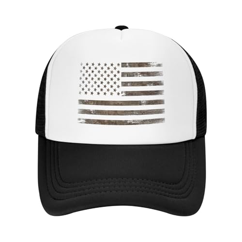 MOLAIGIN Trucker Hat, Adjustable Snapback Hat, Baseball Cap for Men Women, Breathable Mesh for Casual Wear - color: Black10
