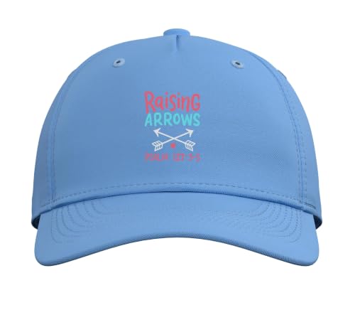 Raising Arrows - Christ Christian Psalm Bible Verses Adjustable Baseball Hat - color: Light Blue