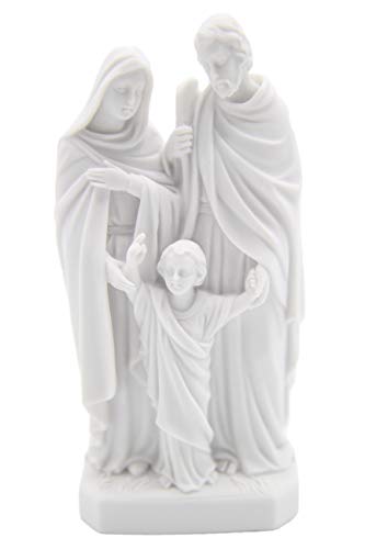 Vittoria Collection 5 Inch Holy Family Joseph Mary Baby Jesus Italian Statue Sculpture Figurine Made in Italy