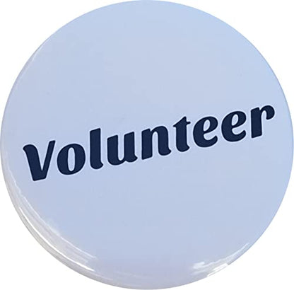 Volunteer Badge/Pinback Button (2.25") - pack of 10 pins