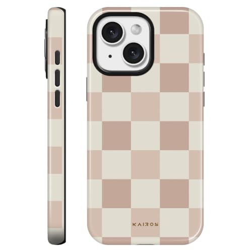 Kairos for iPhone 13 & iPhone 14 Case - Military Protection Checkerboard - color: beigeboard, size: iPhone 13 / iPhone 14(6.1",2021/2022)