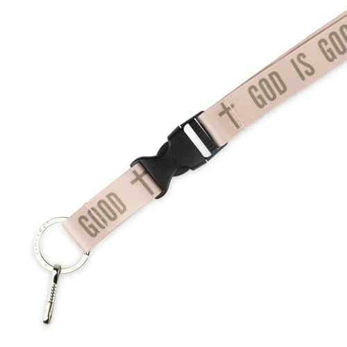 Limeloot Lanyard – Soft Neck Lanyard with Quick Release & Key Ring – ID Badge Holder & Keychain Lanyard for Men & Women - color: God is Good