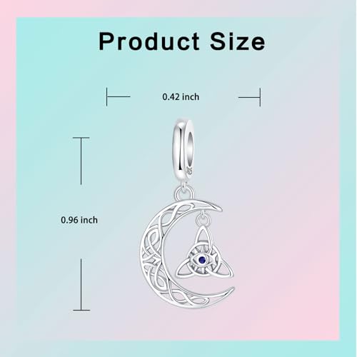 LUXILLA 925 Sterling Silver Charm Golden Family Tree Sparkling Cross Cute Dragon Charms Fits Bracelets Necklace Pendant Bead Jewelry Gift for Women Family Friends - color: Celtic Knot Charm