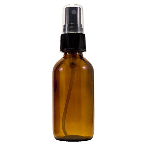 GreenHealth 2 oz Amber Boston Round Glass Bottle with Fine Mist sprayer 12/bx + 2 Clear Pipette