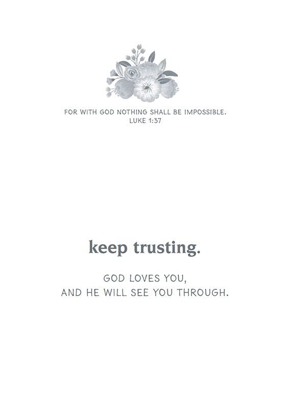 Words of Hope - Encouragement Greeting Cards - KJV Scripture - (Box of 12)