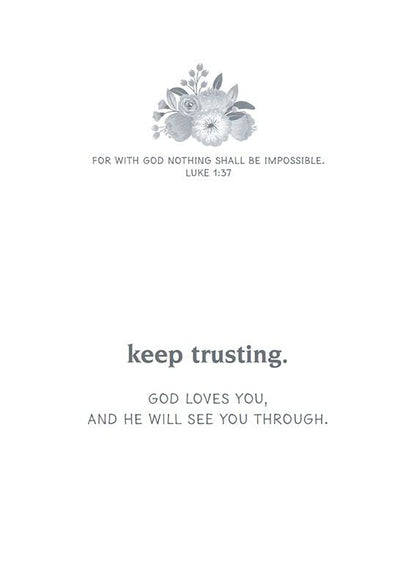 Words of Hope - Encouragement Greeting Cards - KJV Scripture - (Box of 12)