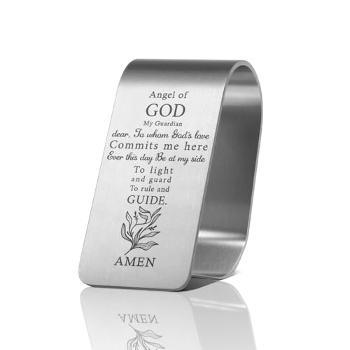 Angel of God Car Visor Clip, Christian Visor Clip for Women Men - color: Silver81