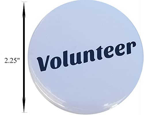 Volunteer Badge/Pinback Button (2.25") - pack of 10 pins