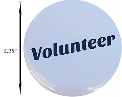 Volunteer Badge/Pinback Button (2.25") - pack of 10 pins