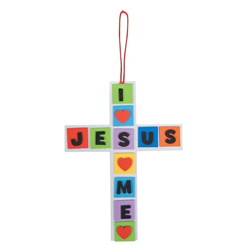 Fun Express I Love You Jesus, Jesus Loves Me Cross Craft Kit