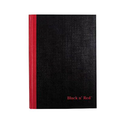 Black n Red - A5 Feint Lined Notebook Pad - size: 1 Count, style: Small