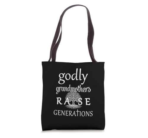 Christian Faith Bible Theme Grandmother Motivational Gift Tote Bag