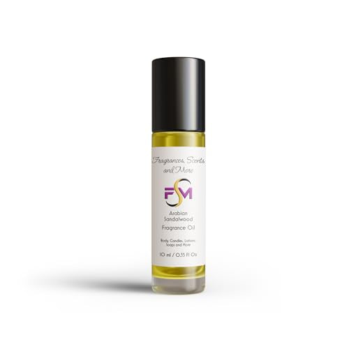 Arabian Sandalwood Fragrance Oil - 0.33 Fl Oz Glass Roll On (10ml) - size: 0.33 Fl Oz (Pack of 1)