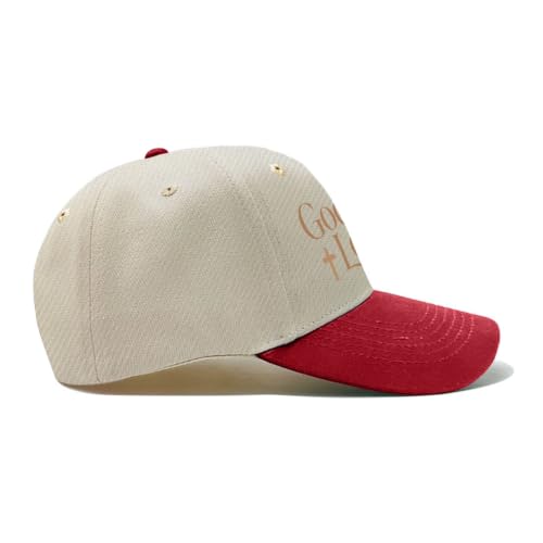 God's Love Bible Verse Christian Religious Graphic for Women Aesthetic Washed Distressed Baseball Cap