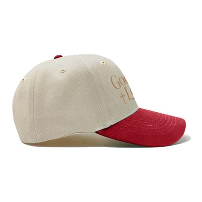 God's Love Bible Verse Christian Religious Graphic for Women Aesthetic Washed Distressed Baseball Cap