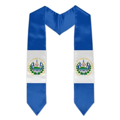 Graduation Flag Stole Sash Scarf Day Gifts - color: El Salvador Flag