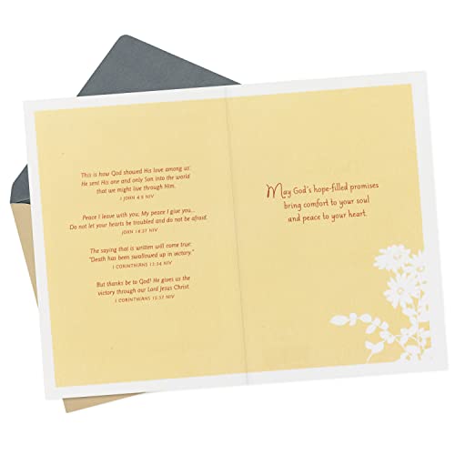 Hallmark DaySpring Religious Sympathy Card (Gods Comfort and Hope)