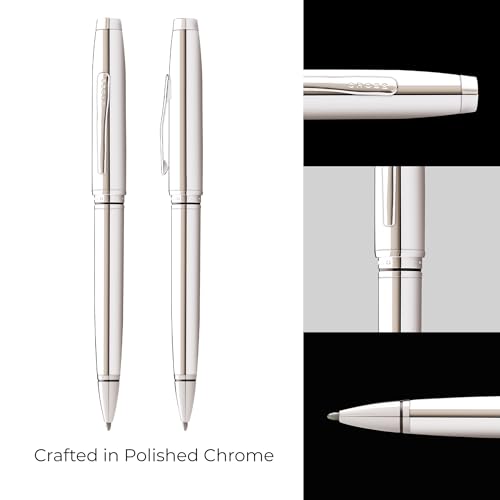 Cross Coventry Polished Chrome Ballpoint Pen, Medium Point, Black Ink - color: Polished Chrome