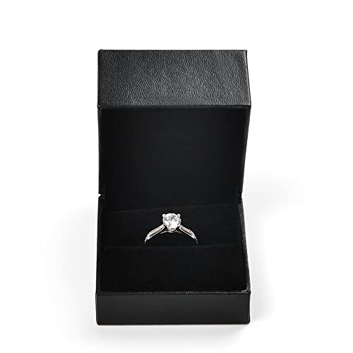 Oirlv Black Ring Box,Ring Gift Box for Engagement/Proposal/Wedding - color: Ring box