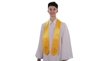 CLERKMANS Choir Stole with Crosses - color: Gold