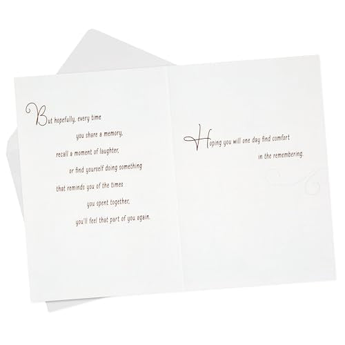 Hallmark Sympathy Card (Comfort In The Remembering) - color: Let There Be Memories
