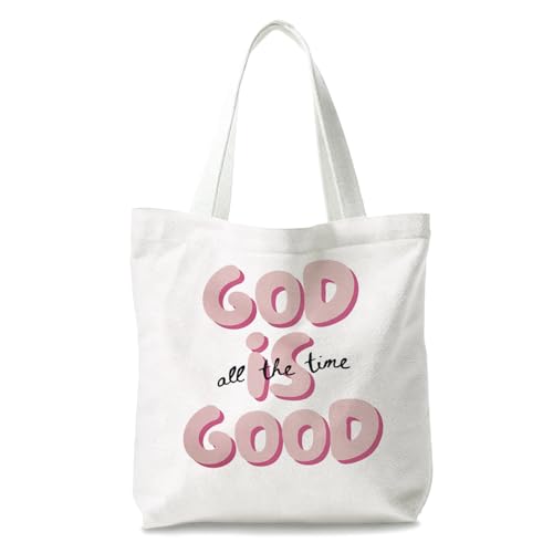 Bible Tote Bags Cute Christian Preppy Canvas Tote Bag Christian Gifts for Women Reusable Shopping Bags(Parent) - color: Bible-11