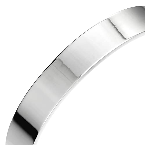 Stainless Steel Adjustable Cuff Bangle Bracelet for Men Women Minimalist - color: C-Metal Color: Silver-02