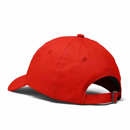 DALIX Ghost Embroidered Mens Womens Cotton Dad Hat Baseball Cap Adjustable - color: Red