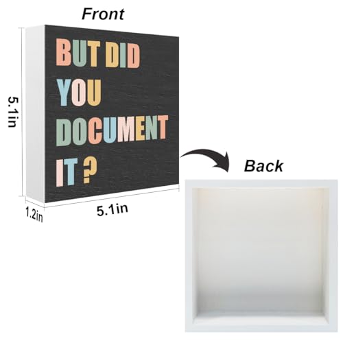Funny Office Supplies Rustic Country Desk Decor White Wooden Box Sign - color: White0401