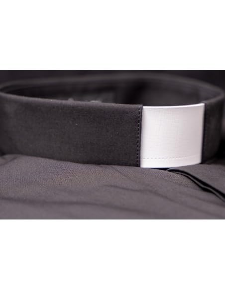5 Premium White Tab Clergy Collar Insert 8 1/2" x 1" replacment para Flex Made in Italy Package of 5 Made in Italy