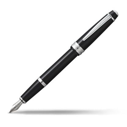 Cross Bailey Light Polished Black Resin Fountain Pen, Fine Nib