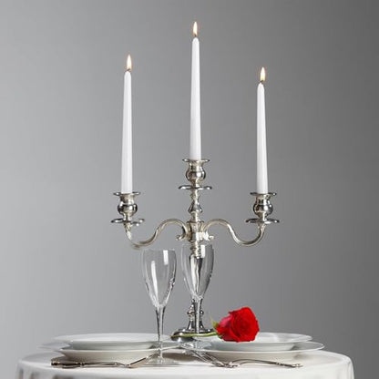 4 Pack White Taper Candles丨Taper Candles 10 Inch Dripless丨Unscented & Smokeless Candlesticks Bulk丨7-8 Hours Long Burning Tall Candles丨Ideal for Christmas Weddings Parties Dinner - color: White, size: 4 Pack Taper Candle