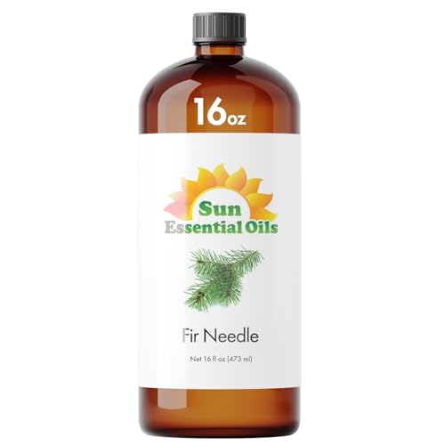 Sun Essential Oils Fir Needle Essential Oil 16oz for Aromatherapy, Diffuser, Muscle Ease, Relaxation - size: 16 Fl Oz (Pack of 1)