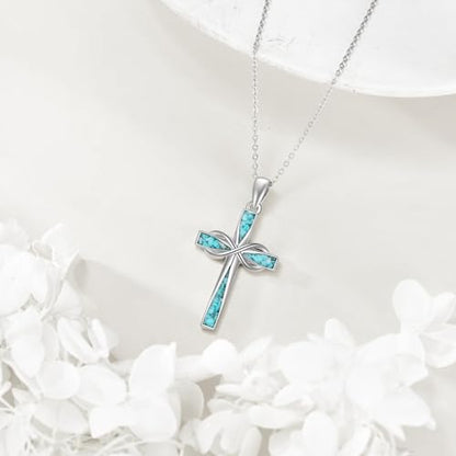 ONEFINITY Cross Necklace 925 Sterling Silver Cross Pendant Religious Jewelry Gifts - style: Infinity Cross