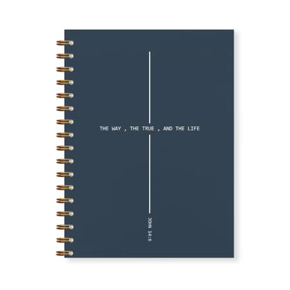 Christian Prayer Journal Gift for Women Men 5.5x8.3in Blue - color: Blue