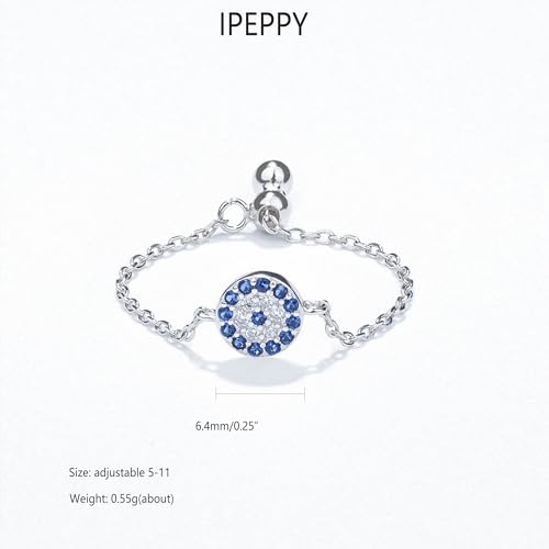 925 Sterling Silver Adjustable Link Chain Rings for Women Daughter - color: Style 7-Gold