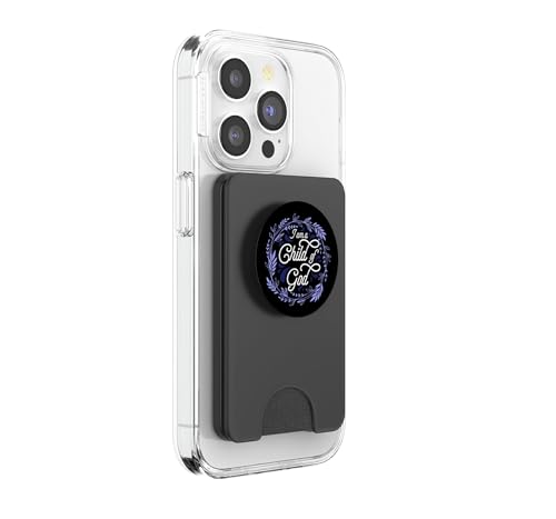 Christian Inspirational Art Pop Socket - I Am A Child of God PopSockets PopWallet for MagSafe - style: Magnetic PopWallet