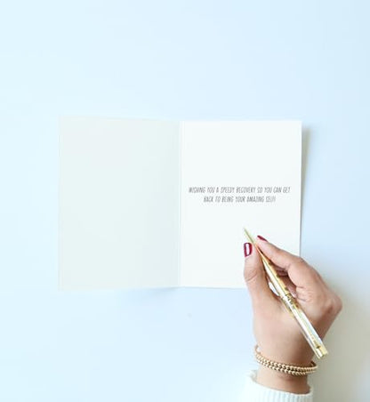 Got You Covered Handmade Card by Graphique, Feel Better Soon, Recovery, Family and Friends, 5" x 7" - color: Got You