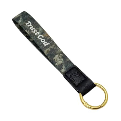 Yappy Daily Bible Verse Keychain Wristlet, NFC Christian Lanyard for Keys, Wallet, ID & Phone for Women Men - color: Trust God