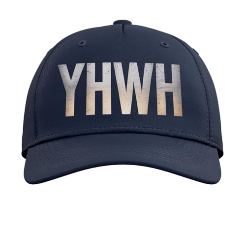 YHWH Christianity Jesus Christian Faith Adjustable Baseball Hat - color: Navy Blue
