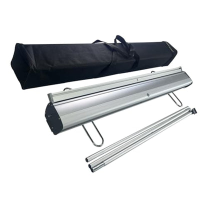 Standard Retractable Banner Stand with Carrying padded Canvas Bag and Box (Stand Only) (33.5"x80")(1 UNIT)