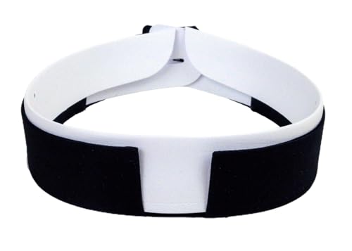 Double Band Roman Collarette (Black) - size: 15.5