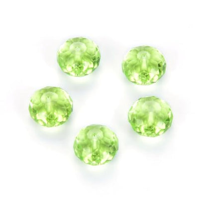 24pcs Adabele Austrian 6mm Rondelle Crystal Beads Light Olivine Green - color: Light Olivine Green, size: 4mm x 6mm - 24pcs